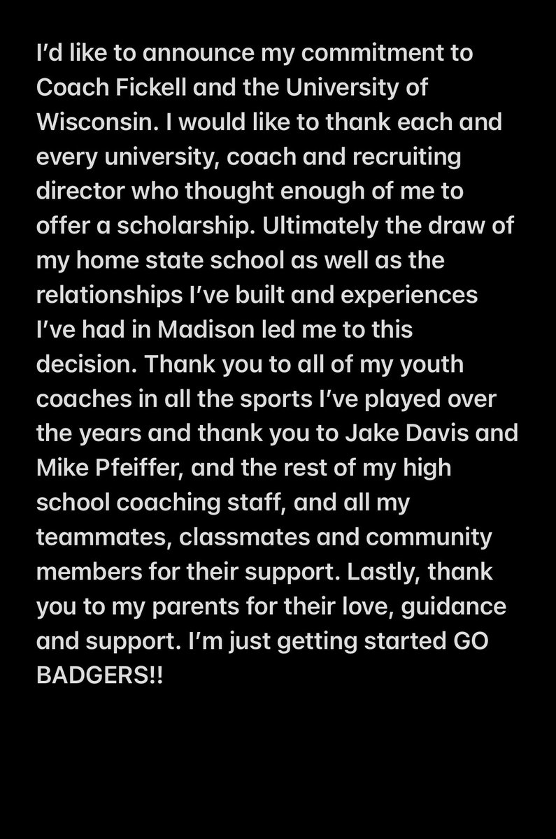 Cooper Catalano (@catalano_cooper) on Twitter photo #OnWisconsin <a href="/BadgerFootball/">Wisconsin Football</a> <a href="/CoachFick/">Luke Fickell</a> <a href="/CoachMikeTress/">Coach Mike Tressel</a> <a href="/_maximus347/">Maximus Stienecker</a> <a href="/AllenTrieu/">Allen Trieu</a> <a href="/adamgorney/">Adam Gorney</a> @Rivals_Clint #OnWisconsin <a href="/BadgerFootball/">Wisconsin Football</a> <a href="/CoachFick/">Luke Fickell</a> <a href="/CoachMikeTress/">Coach Mike Tressel</a> <a href="/_maximus347/">Maximus Stienecker</a> <a href="/AllenTrieu/">Allen Trieu</a> <a href="/adamgorney/">Adam Gorney</a> @Rivals_Clint