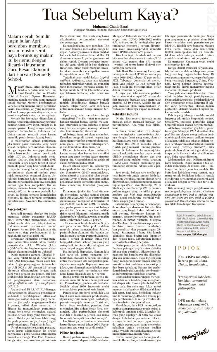 M. Chatib Basri tweet media