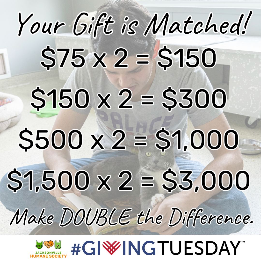 There is still time to make your #GivingTuesday donation... head to buff.ly/2V08OLA and your gift will be matched if you give by midnight! It's #DonationMath done right! 😁
