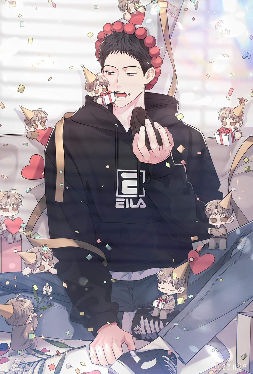 Laminluvbl's tweet photo. Happy birthday Dohu ❤❤❤
🥺🥺 They're so cute, thanks you, author
#blmanhwa #HappyBirthday #Dohu #Hodot #공과_사는_구분해 #공사구 #O49 https://t.co/YHKBAeNLK5