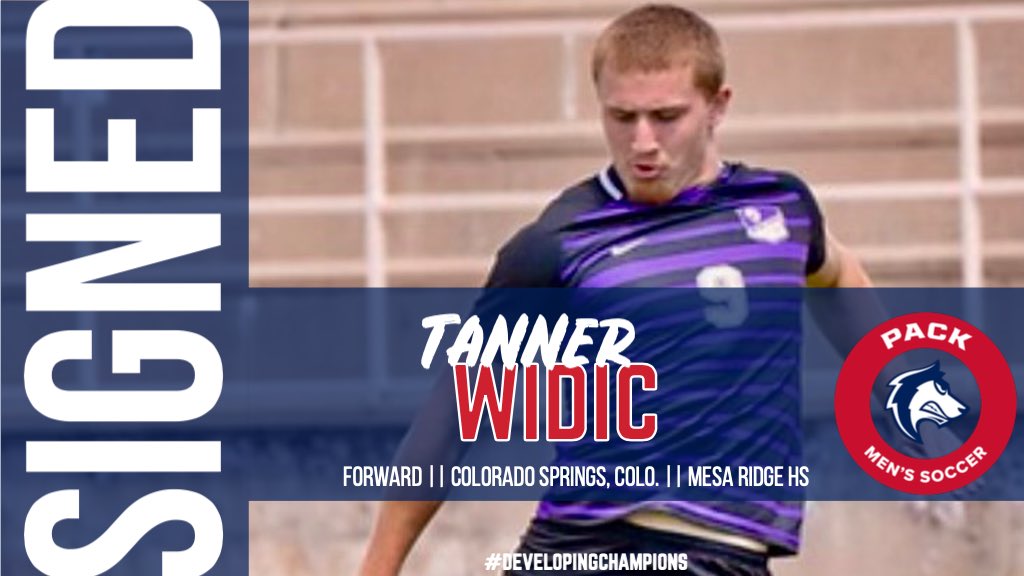 csupmsoccer's tweet photo. 🚨⚽️  Welcome to the Pack ⚽️🚨

Tanner Widic has signed and will compete with the ThunderWolves starting in the fall 

Widic is a 6-foot forward who scored 62 career goals and 50 assists while at Mesa Ridge HS

#DevelopingChampions https://t.co/Gq7puaEcfV