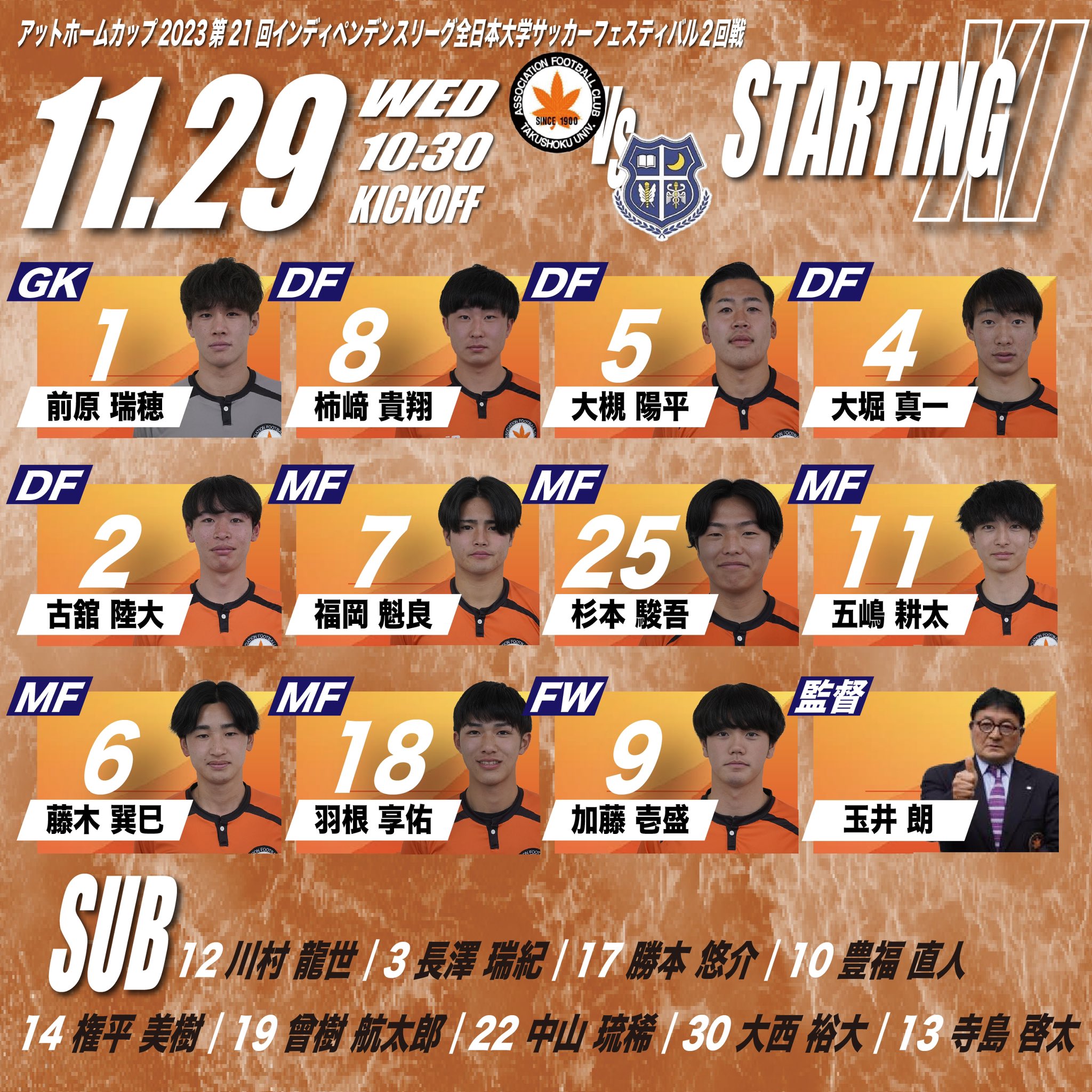 拓殖大学麗澤会体育局サッカー部 on X: 