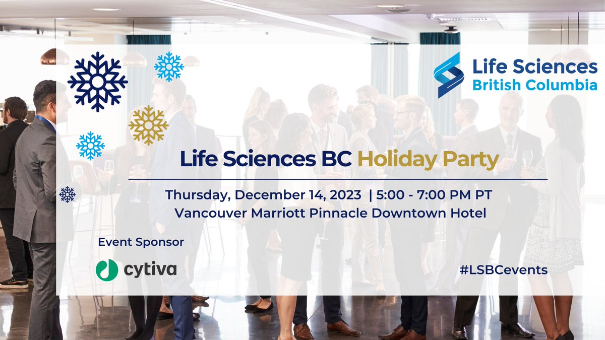 lifesciences_bc's tweet photo. Join us for some holiday cheer at this year’s LSBC Holiday Party on December 14th at the Marriott Pinnacle! Thanks to event supporter @Cytiva for making this celebration possible!

Find out more details and secure your spot by registering here: https://t.co/DS9yDxCKSC #LSBCevents https://t.co/toUF0cRmDH