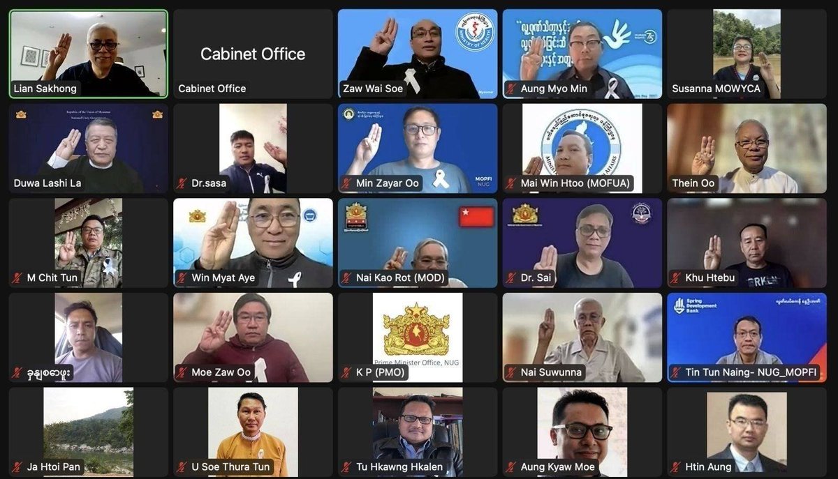 DrSasa22222's tweet photo. #NUG အမျိုးသားညီညွတ်ရေးအစိုးရ ၃၇ ကြိမ်မြောက် အစိုးရအဖွဲ့အစည်းဝေးပြုလုပ်
မြန်ဆန်ဖို့၊ လွယ်ကူဖို့၊ ထိရောက်ဖို့ မူ (၃) ချက်နဲ့ အခြေခံထားပြီး တော်လှန်ရေးဦးဆောင်မှု အခန်းကဏ္ဍကို မြှင့်တင်ကြဖို့ ယာယီသမ္မတ ဒူဝါလရှီးလ တိုက်တွန်းပြောကြား

နိုဝင်ဘာ ၂၈ ၊ ၂၀၂၃
အမျိုးသားညီညွတ်ရေးအစိုးရရဲ့ ၃၇ ကြိမ်မြောက် အစိုးရအဖွဲ့အစည်းအဝေးကို ဒီနေ့မနက် ၁၀ နာရီမှာပြုလုပ်ခဲ့ကြ ပါတယ်။ အစည်းအဝေးကို ယာယီသမ္မတ ဒူဝါလရှီးလ အပါအဝင် ပြည်ထောင်စုဝန်ကြီးတွေ၊ ဒုဝန်ကြီးတွေ တက်ရောက်ခဲ့ကြပါတယ်။
အစည်းအဝေးမှာ ယာယီသမ္မတ ဒူဝါလရှီးလက  “ကျွန်တော်တို့ အမျိုးသားညီညွတ်ရေးအစိုးရ အဖွဲ့ဝင်တွေဟာ မိမိတို့ရဲ့ ဆိုင်ရာ ဆိုင်ရာ လုပ်ငန်းတာဝန်တွေကို ကဏ္ဍအလိုက် နယ်ပယ်အလိုက် တာဝန်ယူလုပ်ဆောင်နေကြတာမို့၊ နွေဦးတော်လှန်ရေးအခင်းအကျင်း တစ်ခုလုံးကို ခြုံငုံပြီး ရှုမြင်နိုင်ဖို့လည်း မပြတ် သတိရှိရမယ် လို့  ပဏာမဦးစွာ ပြောကြားချင်ပါတယ်။ စစ်အာဏာရှင်စနစ် အမြစ်ပြတ် ချုပ်ငြိမ်းရေးကို ဦးတည်လုပ်ဆောင်နေတဲ့ တော်လှန်ရေးအစိုးရ ဖြစ်တဲ့အတွက် ကျွန်တော်တို့ NUG အစိုးရဟာ တော်လှန်ရေးခြေလှမ်းကို အလုပ်ဖြစ်အောင် ပီပီပြင်ပြင် ကျကျနန တက်လှမ်းဖို့ အထူး လိုအပ်တယ်။ အမျိုးသားညီညွတ်ရေးအစိုးရ တစ်ခုလုံးအပေါ်မှာ ကျွန်တော် အမြဲ တိုက်တွန်းတဲ့ မူ (၃) ချက်ကို အစိုးရအဖွဲ့ဝင်အားလုံး သတိမူမိလိမ့်မယ်လို့ ယုံကြည်ပါတယ်။ NUG ရဲ့ လုပ်ငန်းဆောင်တာ အားလုံးဟာ မြန်ဆန်ရမယ်၊ လွယ်ကူရမယ်၊ ထိရောက်ရမယ်လို့ ကျွန်တော် မကြာခဏ ပြောကြားခဲ့တာ ရှိပါတယ်။ တော်လှန်ရေးအစိုးရတစ်ရပ်ဖြစ်တဲ့ NUG အစိုးရဟာ လုပ်သင့် လုပ်ထိုက်တဲ့ တော်လှန်ရေးအလုပ်တွေ အပေါ်မှာ လေးလံ နှေးကွေးနေလို့ မရဘူး။ ဒါ့အပြင် လွယ်ကူ ချောမွေ့အောင်လည်း လုပ်ဖို့ လိုတယ်။ စာအုပ်ကြီးဆန်ဆန် လုပ်တာမျိုး၊ သမားရိုးကျ လုပ်ထုံး လုပ်နည်းနဲ့ ဗြူရိုကရက်ဆန်ဆန် စည်းကျပ်တဲ့ စည်းဘောင်တွေနဲ့ တော်လှန်ရေးအလုပ်ကို ရှေ့မတိုး စေတာမျိုးတွေ မဖြစ်သင့်ပါဘူး။ တတ်နိုင်သမျှ၊ ဖြစ်နိုင်သမျှ တော်လှန်ရေးအစီအမံတွေကို အကောင်အထည်ဖော်တဲ့အခါ လွယ်ကူအောင် မြန်ဆန်အောင် ထိရောက်အောင်လုပ်ဖို့ လိုတယ်။ ကျွန်တော်တို့မှာ အချိန် အများကြီး မရှိပါဘူး။ ရတဲ့ အချိန်အတွင်းမှာ လူထုတော်လှန်ရေးလုပ်ငန်း တွေကို ရှေ့သို့ တစိုက်မတ်မတ် ချီတက်နိုင်၊ ထိထိရောက်ရောက်ဖြစ်အောင် ကြိုးစားဖို့ လိုပါတယ်။ ဒါ့ကြောင့် မြန်ဆန်ဖို့၊ လွယ်ကူဖို့၊ ထိရောက်ဖို့ ဒီမူ (၃) ချက်နဲ့ အခြေခံထားပြီး မိမိတို့ရဲ့ တော်လှန်ရေးဦးဆောင်မှု အခန်းကဏ္ဍကို မြှင့်တင်ကြဖို့ ကျွန်တော့်အနေနဲ့ အထူး တိုက်တွန်းလိုပါတယ်။ ” လို့ ပြောကြားပါတယ်။

ဆက်လက်ပြီးတော့လည်း “ကျွန်တော့်အနေနဲ့ မြောက်ပိုင်းမဟာမိတ်သုံးဖွဲ့က ရှမ်းပြည်နယ် မြောက်ပိုင်းမှာ စတင်လိုက်တဲ့ ၁၀၂၇ စစ်ဆင်ရေးအပေါ် အားရမှု ရှိတယ် ဝမ်းမြောက်စွာ ကြိုဆိုတယ်လို့ ပြောကြားခဲ့ပြီးဖြစ်ပါတယ်။ ၁၀၂၇ စစ်ဆင်ရေးဟာ နွေဦးတော်လှန်ရေးကာလအတွင်းမှာ မြောက်ပိုင်းမဟာမိတ်သုံးဖွဲ့ကနေ စတင်လိုက်တဲ့ တစ်ဆစ်ချိုး စစ်ရေးအောင်ပွဲအဖြစ် တွေ့မြင်ရပါတယ်။ ဒါကို ကျွန်တော်တို့ အမျိုးသားညီညွတ်ရေး အစိုးရအနေနဲ့လည်း တတ်နိုင်သမျှ အဘက်ဘက်ကနေ အားပေးဖို့၊ ပူးပေါင်းဖို့ အလေးအနက်ထား တိုက်တွန်းကြောင်း ပြောချင်ပါတယ်။ တိုင်းရင်းသားတွေရဲ့ တော်လှန်ရေးအောင်ပွဲဟာ နွေဦးတော်လှန်ရေးရဲ့ အောင်ပွဲနဲ့ ထပ်တူဖြစ်တယ်လို့ ကျွန်တော်တို့ အားလုံး ယူဆလက်ခံပြီး ဖြစ်တယ်လို့ ယုံကြည်ပါတယ်။ စစ်အာဏာရှင်စနစ် အမြစ်ပြတ် ချုပ်ငြိမ်းရေးအတွက် ဦးတည်တဲ့ မည်သည့် တော်လှန်ရေးမျိုးမဆို ကျွန်တော်တို့ အားလုံးဟာ ဝမ်းမြောက်စွာ ကြိုဆိုပွေ့ဖက်ကြဖို့ အမြဲ အသင့်ရှိနေရမယ်လို့ ပြောချင်ပါတယ်။ ၁၀၂၇ စစ်ဆင်ရေးနောက်ပိုင်း ဖြစ်ထွန်းလာမယ့် စစ်ဆင်ရေးအရပ်ရပ်မှာလည်း ပူးပေါင်းစစ်ဆင်ရေးတွေ အမြောက်အမြား ပေါ်ထွန်းဖို့ မျှော်လင့်ပါတယ်။ ကျွန်တော်တို့ဟာ ၁၀၂၇ စစ်ဆင်ရေးက ပြသလိုက်တဲ့ စစ်ရေးအောင်ပွဲကြောင့် ပူးပေါင်းစစ်ဆင်ရေးတွေရဲ့ အကျိုးကျေးဇူးကို မျက်ဝါးထင်ထင် တွေ့မြင်လိုက်ရပြီဖြစ်တယ်လို့ ပြောချင်ပါတယ်။ ဒီနေ့ အစိုးရအဖွဲ့ အစည်းအဝေးကနေ တစ်ဆင့် ကိုးကန့်မိတ်ဆွေတွေရဲ့ အိမ်ပြန်ခရီး အမြန်ဆုံး ရောက်ရှိပါစေလို့ ဆန္ဒပြုလိုက်ပါတယ်။ ” လို့ ယာယီသမ္မတ ဒူဝါလရှီးလက ပြောပါတယ်။
အကြမ်းဖက်စစ်ကောင်စီက လုပ်ဆောင်နေတဲ့ လုပ်ရပ်တချို့ကို အားလုံးသတိမူပြီး နိုင်ငံရေးသတိနဲ့ တော်လှန်ရေးအလုပ်တွေကို ဦးဆောင်ကြရမှာဖြစ်တယ်ဆိုတာနဲ့ အကြမ်းဖက်စစ်ကောင်စီဟာ စစ်ရေး အရှုံးတွေနဲ့ တလှိုင်းပြီးတလှိုင်း အဖုံးဖိခံရပြီးနောက်ပိုင်းမှာ တရုတ်နဲ့ မြန်မာအကြား လူမျိုးရေး အမုန်း မီးပွားအောင် မှိုင်းတိုက်လုပ်ဆောင်နေတာတွေ့ရတယ်လို့လည်း ထည့်သွင်းပြောကြားခဲ့ပါတယ်။

“ကျွန်တော်တို့ အမျိုးသားညီညွတ်ရေးအစိုးရအဖွဲ့ဝင်တွေအနေနဲ့ အိမ်နီးချင်းတရုတ်နိုင်ငံနဲ့ သံခင်းတမန် ခင်းအရ ဆက်သွယ်ဆောင်ရွက်ကြတဲ့အခါ၊ စစ်ကောင်စီရဲ့ လူမျိုးရေး သွေးထိုးမှုကို သတင်းမက်ဆေ့ချ် ပေးဖို့ လိုအပ်ပါတယ်။ စစ်ကောင်စီဟာ သူတို့ရဲ့ စစ်အုပ်စု အကျိုးစီးပွားအတွက်ဆိုရင် ဘယ်လို မသမာမှုမျိုးကိုမဆို ကျူးလွန်ဖို့ အဆင်သင့်ရှိနေပါတယ်။ပြည်တွင်းမှာလည်း လူမျိုးရေး သွေးခွဲပြီး ဘာသာရေးမှိုင်းတိုက်တာတွေကို လုပ်ဆောင်ပြီး စစ်အာဏာရှင်စနစ် သက်ဆိုးရှည်အောင် လုပ်နေ သလို၊ အခုလည်း တရုတ်နဲ့ လူမျိုးရေးသွေးထိုးပြီး တရုတ်ဆန့်ကျင်ရေး ဖြစ်ပေါ်လာအောင် လုပ်ဆောင်နေတာ ထင်ရှားပါတယ်။ ဒါကို ကျွန်တော်တို့အားလုံးအပါအဝင် လူထုတစ်ရပ်လုံးလည်း ကျယ်ကျယ်ပြန့်ပြန့် သတိရှိဖို့ လိုတယ်လို့ ယူဆပါတယ်။ ပြည်မဒေသမှာလည်း ရိုးသားဗမာ တိုင်းရင်းသားလူထုကို ဗုဒ္ဓဘာသာကို အကြောင်းပြုပြီး သွေးထိုးလှုံ့ဆော်တာမျိုးတွေကို စစ်အစိုးရ အဆက်ဆက်က ဟိုးယခင်ကတည်းက လုပ်ဆောင်နေခဲ့ပါတယ်။ အခု နွေဦးတော်လှန်ရေးမှာ ဗမာလူထုဟာ ဘာသာရေးနဲ့ သွေးထိုးလှုံ့ဆော်တာကို သိနားလည်ကြပြီဖြစ်လို့၊ စစ်ကောင်စီရဲ့ လုပ်ဇာတ်တွေ မအောင်မြင်ဘူးဆိုတာ ထင်ရှားပါတယ်။ ယခုလည်း စစ်ကောင်စီက မြန်မာလူထုအကြား တရုတ်ဆန့်ကျင်ရေးဇာတ်သွင်းတာကို နိုင်ငံရေးသတိရှိရှိနဲ့ တုန့်ပြန်ကြဖို့ တိုက်တွန်းလိုပါတယ်။”လို့ ယာယီသမ္မတ ဒူဝါလရှီးလက ပြောပါတယ်။
ဒါ့အပြင် နွေဦးတော်လှန်ရေးရဲ့ တစ်ဆစ်ချိုး စစ်ရေးအောင်ပွဲအဆင့် တက်လှမ်းနိုင်ခဲ့ပြီ ဖြစ်ကြောင်း ၊ NUG နဲ့ တိုင်းရင်းသား မဟာမိတ် တော်လှန်ရေးအင်အားစုတွေအားလုံးမှာ လုပ်စရာတွေ အမြောက် အမြား ကျန်ရှိနေသေးကြောင်း ၊ လက်ရှိတွေ့မြင်နေရတဲ့ ခုခံတော်လှန်စစ်အောင်ပွဲတွေကို စစ်ရေး ထိုးစစ်အောင်ပွဲတွေအဖြစ် အသွင်ပြောင်းပြီး/  မိမိတို့ရဲ့ တော်လှန်ရေးကိုယ်ခံအားကို မြှင့်တင် ထားကြဖို့  / ပန်းမဝင်ခင် တက်မထောင်ကြဖို့နဲ့ / သိုဝှက်သင့်သော ကိစ္စတွေကို သိုသိုသိပ်သိပ် / သတိရှိရှိနဲ့ / လုပ်ဆောင်ကြဖို့ တိုက်တွန်းပြောကြားထားပါတယ်။

အစည်းအဝေးမှာ စီမံကိန်း ၊ ဘဏ္ဍာရေးနှင့် ရင်းနှီးမြှုပ်နှံမှုဝန်ကြီးဌာန၊ ဒုဝန်ကြီး ဦးမင်းဇေယျာဦးက ကြားကာလဗဟိုဘဏ်အနေဖြင့် ကောလင်းမြို့အတွင်းရှိ ဘဏ်များစီမံထားရှိမှုအခြေအနေကို တင်ပြ အစီရင်ခံတာနဲ့ ဆုံးဖြတ်ချက်ရယူတာ ၊ ကျန်းမာရေး ဝန်ကြီးဌာန နဲ့ ပညာရေးဝန်ကြီးဌာန ပြည်ထောင်စု ဝန်ကြီး ဒေါက်တာဇော်ဝေစိုးက COP28 Declaration on Climate and Health ကို မြန်မာနိုင်ငံအစိုးရအနေနဲ့ ထောက်ခံလက်မှတ်ထိုးရန်ကိစ္စတင်ပြတာတွေကို ဆွေးနွေးခဲ့ကြပါတယ်။
အဲဒီနောက် အမျိုးသားညီညွတ်ရေးအစိုးရ ၃၇ ကြိမ်မြောက် အစိုးရအဖွဲ့အစည်းဝေးကို ယာယီသမ္မတက နိဂုံးချုပ်အမှာ စကားပြောကြားကာ အစည်းအဝေးကို ရုပ်သိမ်းခဲ့ပါတယ်။