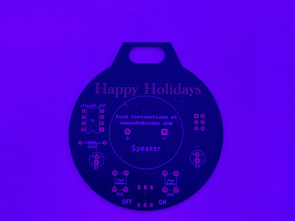 MakeAugusta's tweet image. The final version of the Holiday Ornament kit just arrived! They turn out perfect. Preorder now! Limited Run. 

learntosolder.com/collections/so…