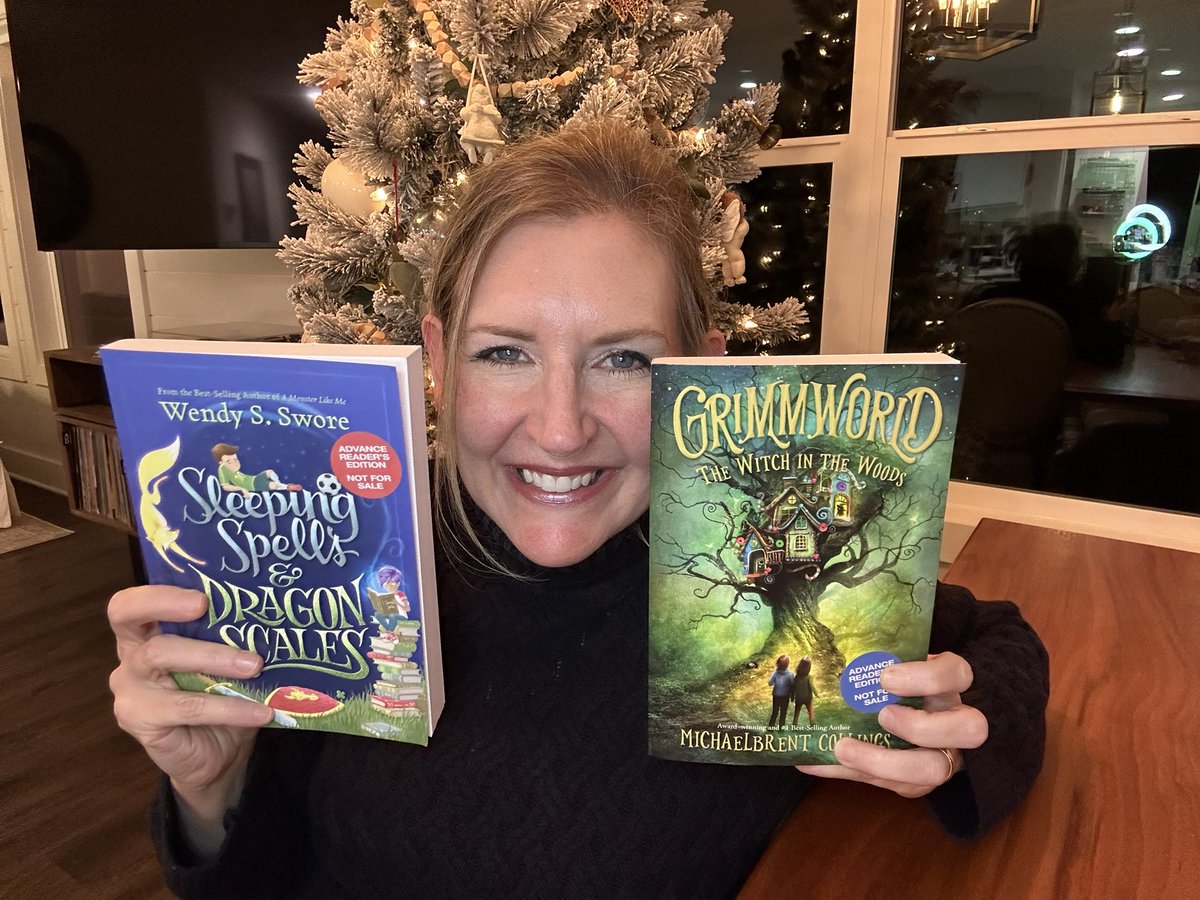 McCallHoyle's tweet photo. 📗TBR Tuesday! These 2 by fellow Shadow Mountain Publishing authors are at the top of my pile: GRIMMWORLD: THE WITCH IN THE WOOD by MichaelBrent Collings &amp; SLEEPING SPELLS &amp; DRAGON SCALES by Wendy S. Swore. Review copies available on Netgalley. #tbr #NetGalley #NewRelease 📗📗 https://t.co/yoFwZfRWZc