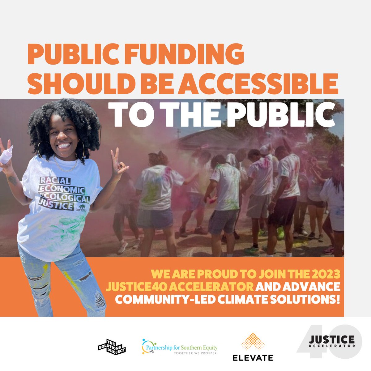 We are thrilled to be a part of the 2023 #Justice40Accelerator cohort. Throughout the 12-month program, we will join 50 climate justice organizations in learning the ins & outs of securing public funding to scale our community solutions to the climate crisis!