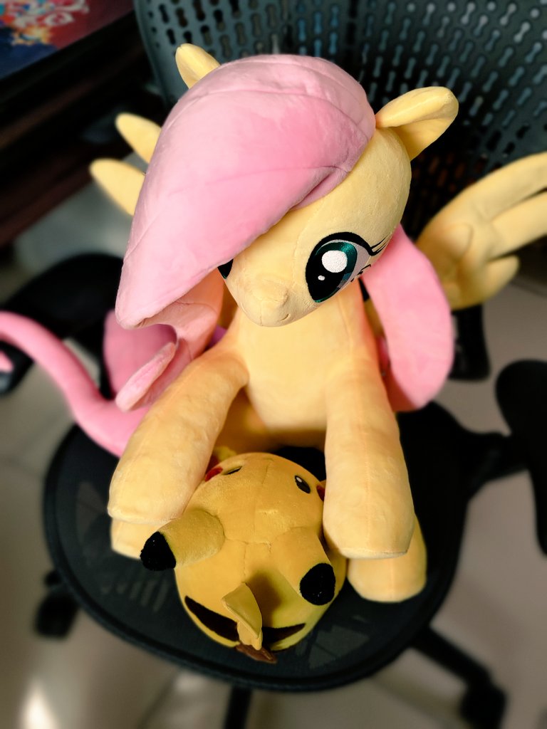 Oh, the yellow creatures!
#Fluttershy #mylittlepony #Pikachu #pocketmonster