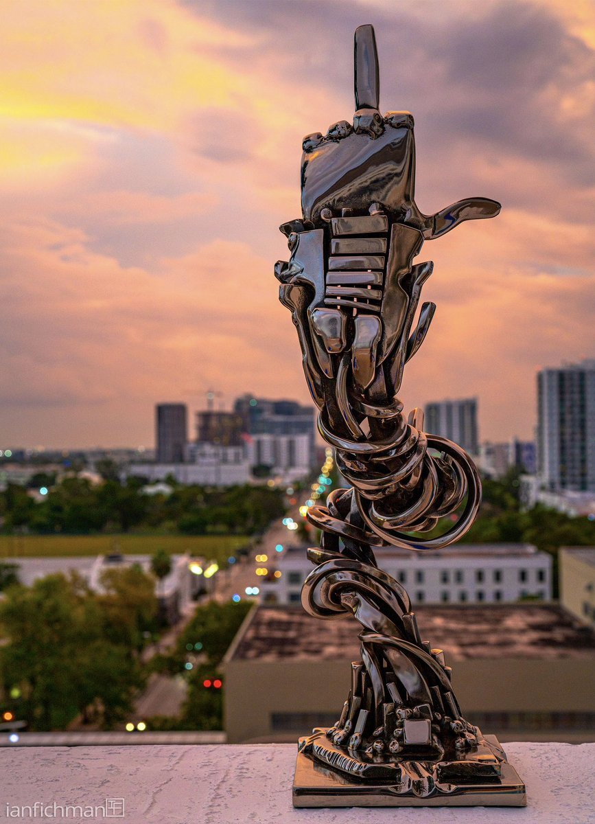 Hey <a href="/elonmusk/">Elon Musk</a> buy this and I’ll forgive you for all the antisemitic stuff

I Love You 
aka: FUCKYOU
2016 
nickel-plated steel
22"H x 6"W x 8"D / 19 lbs
$10K