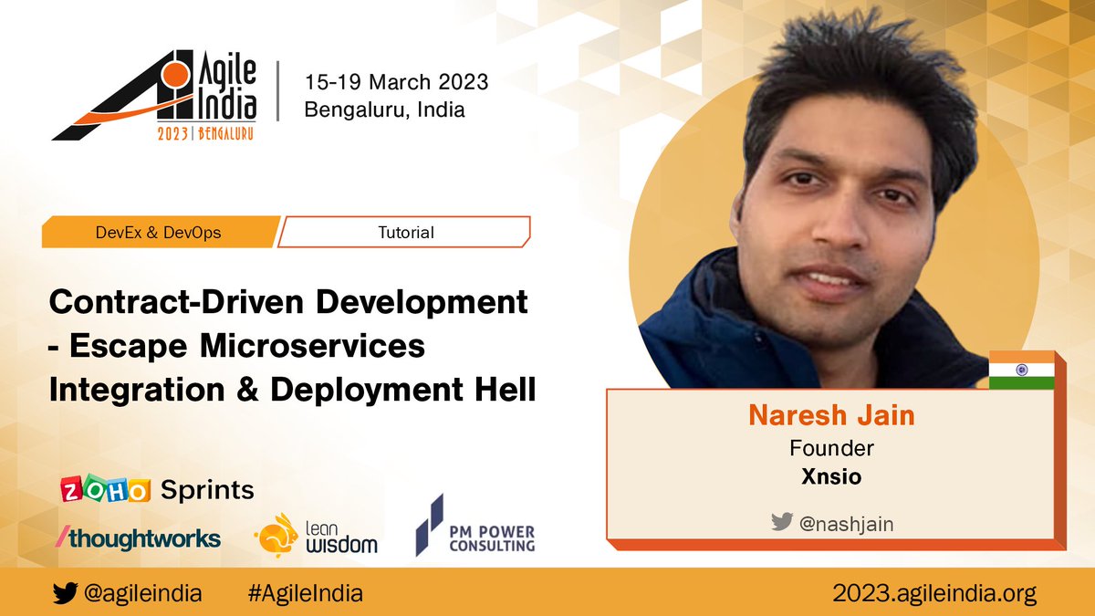 [VIDEO] 'Contract-Driven Development - Escape Microservices Integration & Deployment Hell' by @nashjain at #AgileIndia 2023. youtube.com/watch?v=uaaevR… #ContractTesting #DevOps #ContractStubbing #BackwardCompatibility #ServiceVirtualization