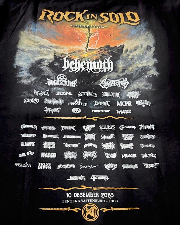 XtremeMerch's tweet photo. Open Pre Order Official Merchandise Rock In Solo 2023

IDR 250.000,-
Size S M L XL XXL XXXL

Order via Shopee, click link on bio!

https://t.co/ZodGJ9ULkr

Barang dikirim tanggal 11 Desember 2023.

JIKA HABIS TIDAK AKAN DICETAK ULANG! https://t.co/nsZjxIomQL