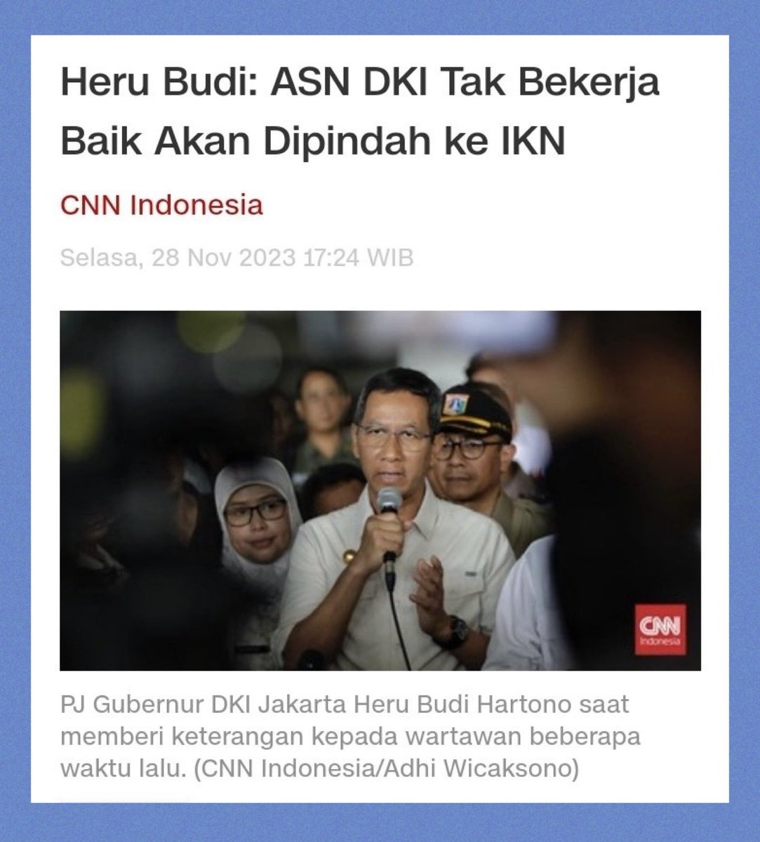 1. Melecehkan warga Kalimantan.
2. Sentimen negatif untuk investor.
3. Warning untuk calon kreditur.
4. Image buruk untuk ASN lokal.
5. Menghina proyek mercusuar Jokowi.