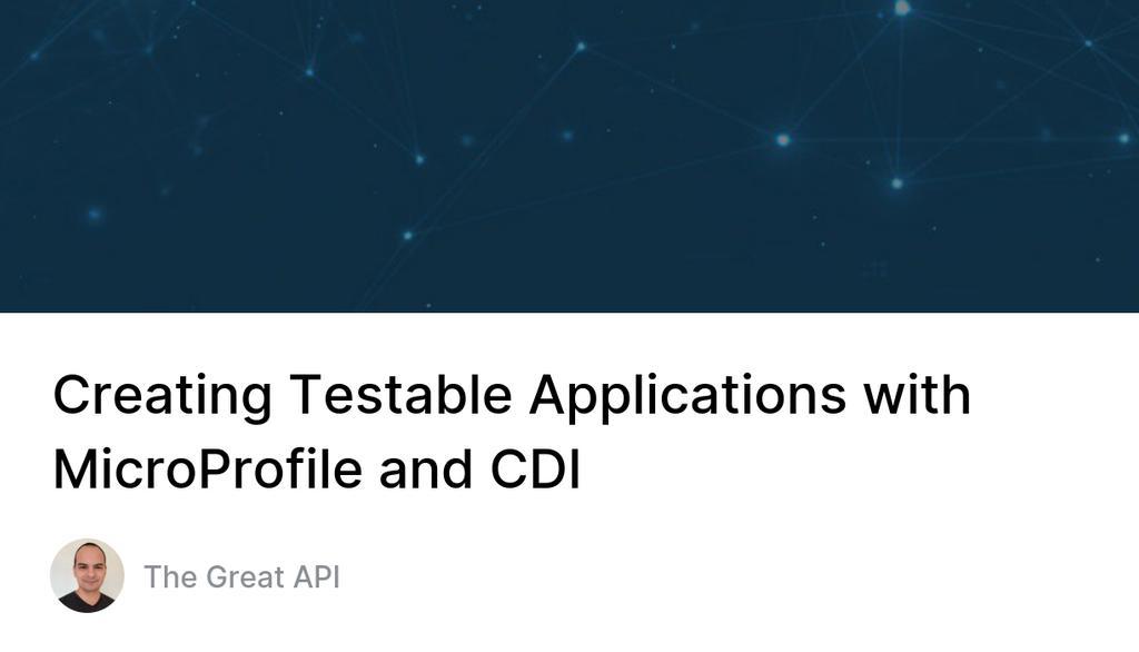 helber_belmiro's tweet image. Creating Testable Applications with MicroProfile and CDI
▸ lttr.ai/AKnmS

#Java #DependencyInjection #OSS #MicroProfile