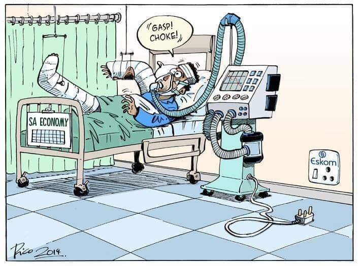 nelieol's tweet photo. #SAEconomy #lifesupport but alas Eskom will ensure more job losses 📉 due to #ANCCorruption and #CadreDeploymentFail . Wake up, people , the writing is on the wall. #ripSA https://t.co/B2Ymm9JSx5