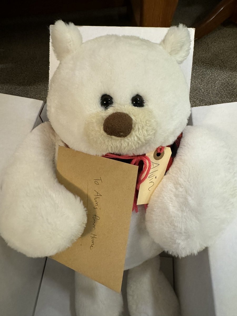 Alvin got sent off to his new home earlier today. We wish him safe travels and the warmest hugs when he arrives!