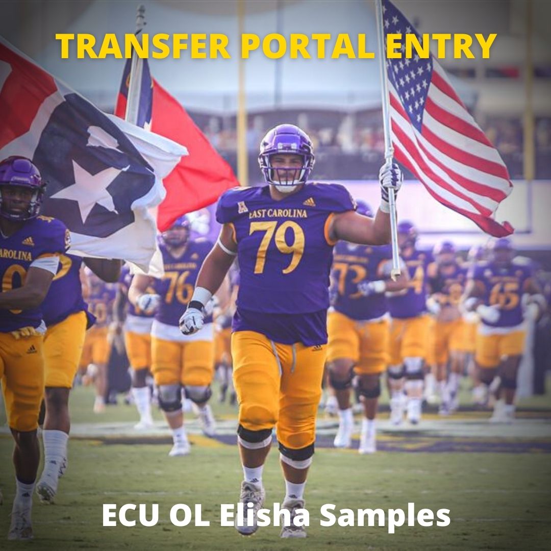 HTC247's tweet image. ECU redshirt freshman OL Elisha Samples announces he will enter the transfer portal

247sports.com/college/east-c…