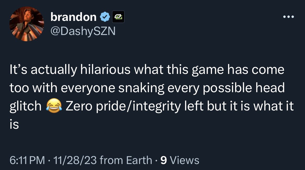 GGBreakingPoint's tweet photo. Dashy on competitive integrity in the League. 

😳 https://t.co/SC63ahSxWu