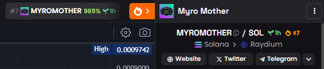 MyroMother's tweet photo. Myro Mother is currently trending at the top 7 on Dexscreener. We're on the road to the top 1🔥

https://t.co/0w43OObRq7

#MyroMother https://t.co/UmNueGb6le