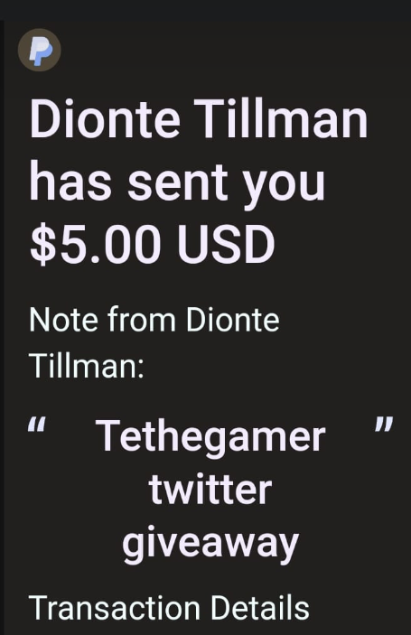 Tysm @TeTheGamer for the $ I won from your stream goat 🐐💯🔥 #TeIsLegit