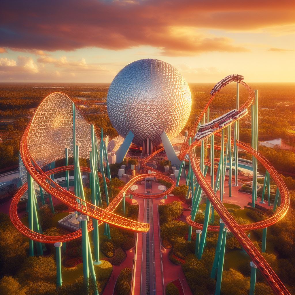 However, I have discovered that adding a Gigacoaster to Epcot Center make the AI add Giovanola Goliath/Titan Hypercoaster to the park. Somehow, it is still better than current Disney plan for Epcot. I like the monorail going through Spaceship Earth in the first one.