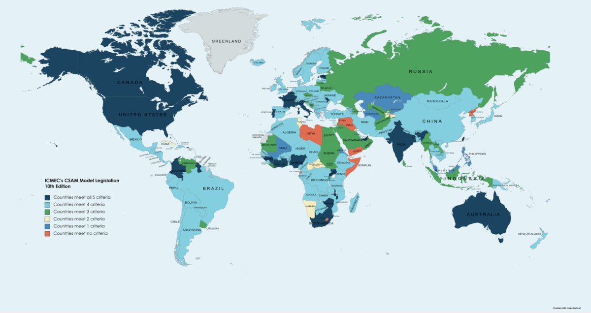 julia_goding's tweet photo. 🌍 @ICMEC_official  released the 10th edition of their report on Child Sexual Abuse Material (CSAM). 138 countries now have anti-CSAM laws, but more is needed! 

CSAM is not victimless; real children suffer. Please click the link to learn more:  https://t.co/Nb62I1a6rV https://t.co/5tRgbxoAHB