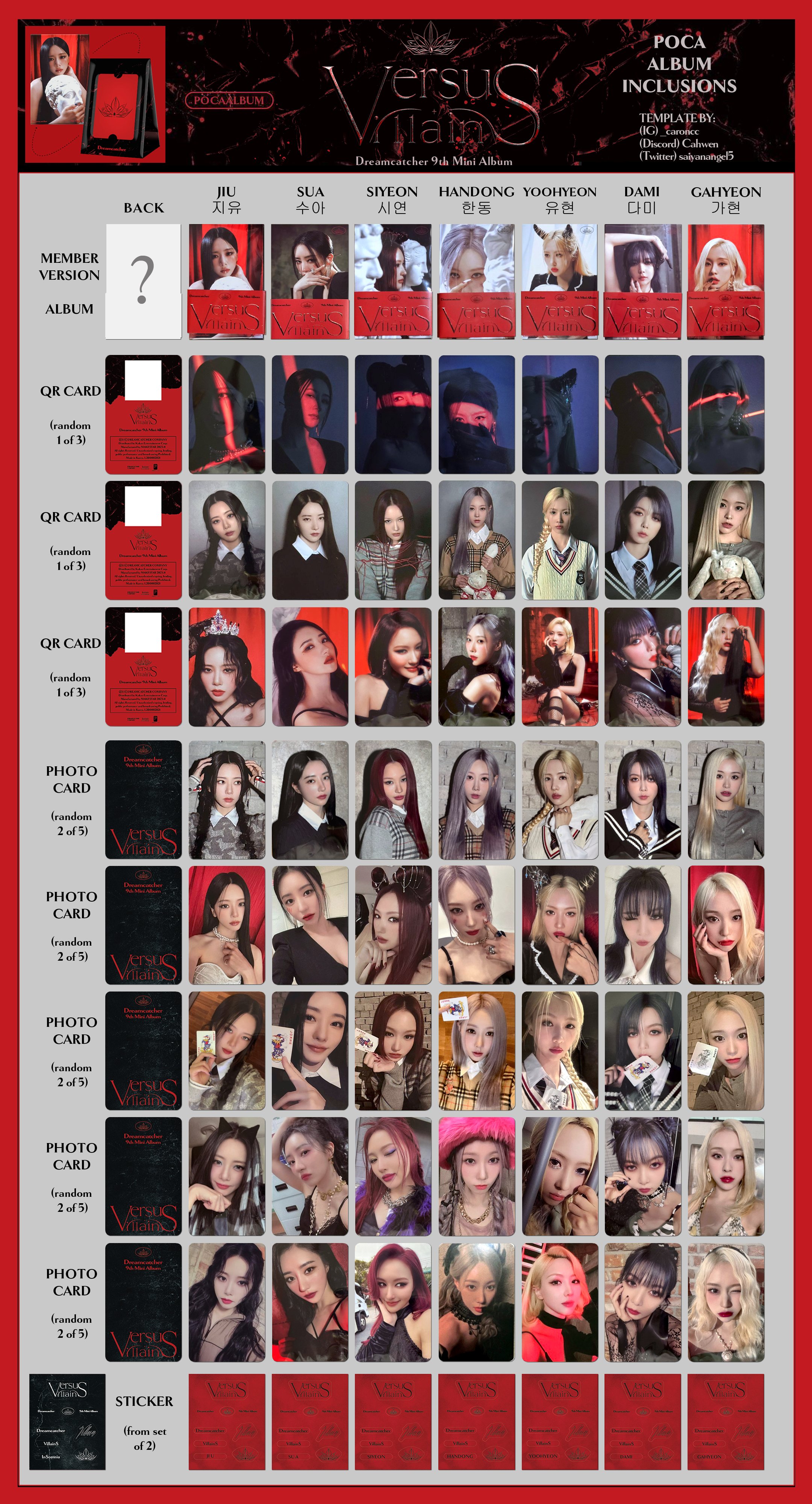 Amazon.com: Dreamcatcher VillainS 9th Mini Album POCA Ver