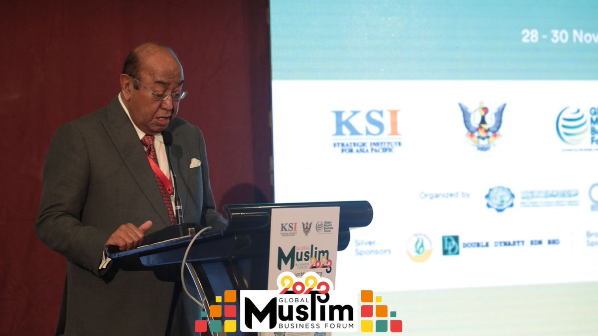 Setting the stage for a journey towards innovation and transformation, with a key driving force behind the GMBF’s success, Tan Sri Abdul Majid Khan, Organizing Chairman, <a href="/GMBForum/">Global Muslim Business Forum</a> &amp; Exco Chairman, <a href="/KSInsti/">KSI Strategic Institute for Asia Pacific</a>, who is delivering his welcome address at the 2nd day of the GMBF.