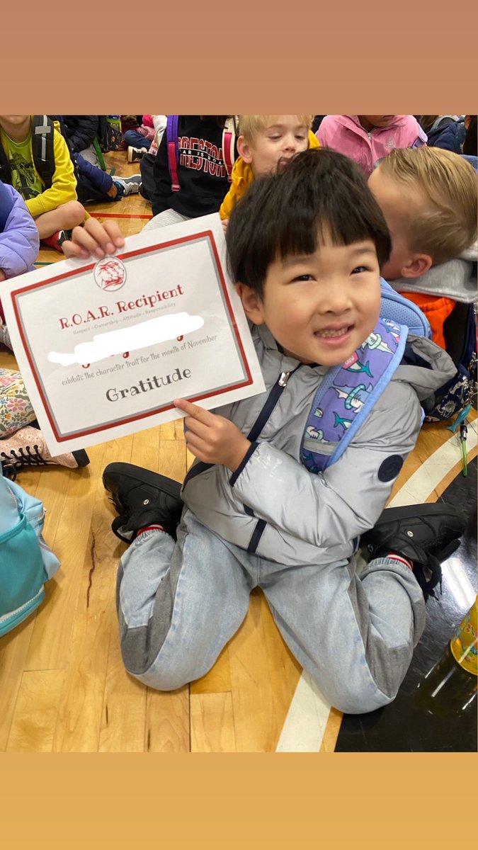 Roar Recipient for the month of November: Gratitude!!❤️🐾