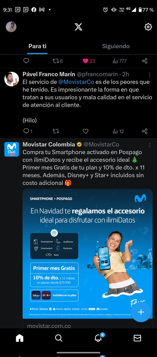 willitapasco's tweet photo. @pfrancomarin @MovistarCo Jajaja qué coincidencia.... Veo tu perfil twitter y debajo Movistar 😂🫢 https://t.co/ph7TxSrM4M