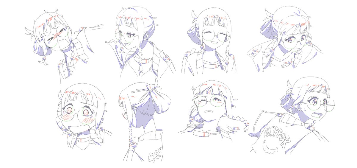 Zane51270's tweet photo. My animation character design in【汐塔| 雲の上の配達員】  (on the basis of the original design https://t.co/7a57umkjPf