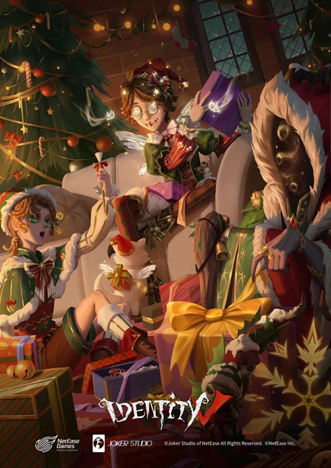 Dear Visitors,  Recall last year's wishes under the Christmas tree? What if love is the magic that can fulfill them all?   This Christmas, let's continue our journey with love in the new year!  Season 29 Essence 3 will be available on Dec. 14! #IdentityV #Christmas