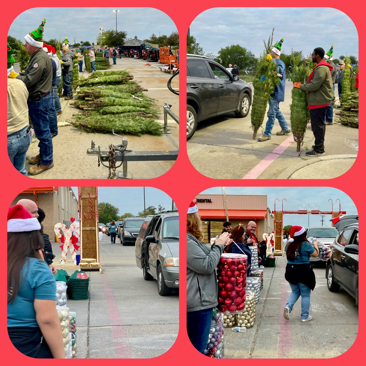 CorpusAmy's tweet photo. Port of Corpus Christi annual Christmas tree give away at THD6584!🎄#treeforall @elizondo_iii @BrendanMcDowel9 @ThomasMageeTHD @RD_Jones23 @je_raul08 @joshualongori13 @bluepitt79 @Syanblu97 https://t.co/kSWGXnxK3F
