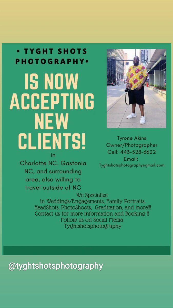 TyghtShots's tweet photo. #attention #professionalphotographer in #gastonia #charlotte #nc looking to #booknewclients #oldclients for the #holidayseason #holidayportraits #christmasminisession #alliswelcome #singles #couples #seniorcitizens #headshots #eventphotography #weddings #engagement and much more! https://t.co/5VNL1XPZ9e