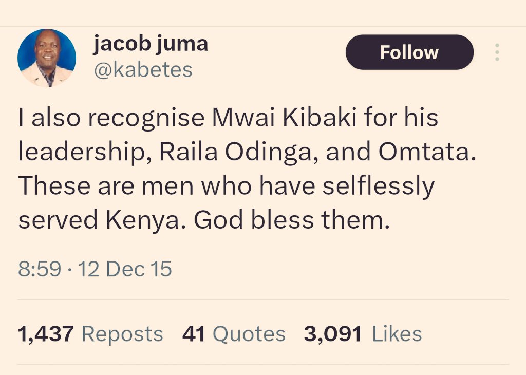 itskipronoh's tweet photo. Jacob Juma once said. Okiya Omtatah was one of his heroes! https://t.co/RwWo5SLSKH