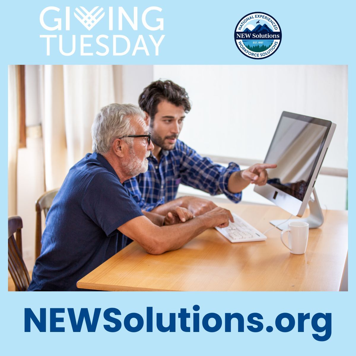 NEWSolutionsUS's tweet image. It&apos;s not too late! Consider donating to NEW Solutions. We are a 501(c)(3) nonprofit organization, so your gift is tax-deductible, and it will go toward creating more programs that provide jobs for experienced workers. buff.ly/3ARGw8V #GivingTuesday #powerofexperience