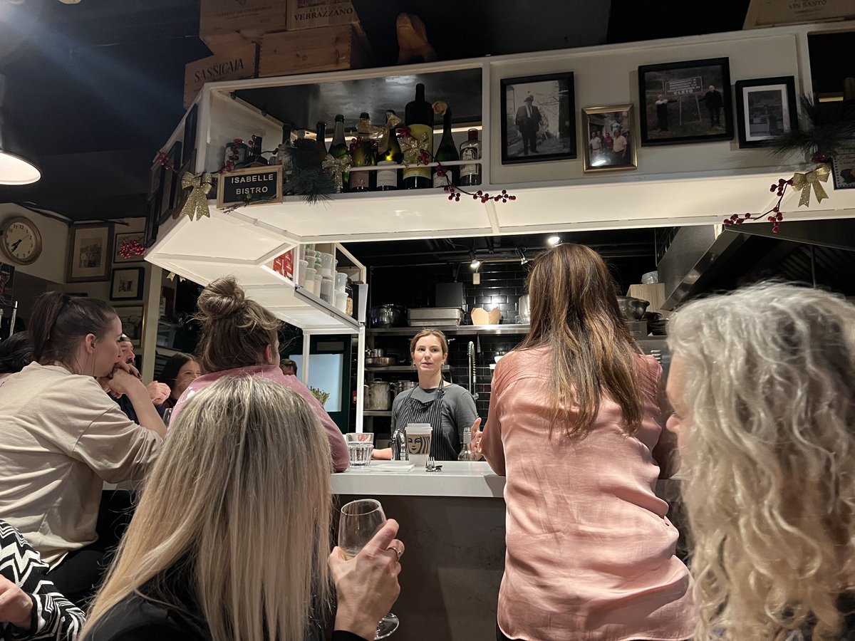 Lovely evening at ⁦@BottegaNicastro⁩ with chef Isabelle demonstrating agnolotti. Great food, wine and company. So lucky to have this jewel in our neighborhood. #ottawa