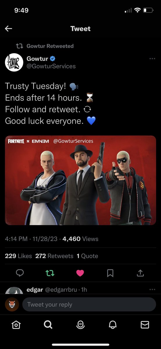 NinjaaReborn's tweet photo. @GowturServices Done hope I can win! https://t.co/NrshqNbmJX