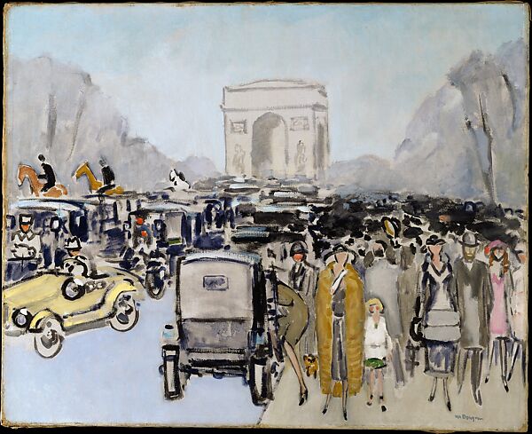 Avenue du Bois by Kees van Dongen in 1925 at The Metropolitan Museum of Art 🇺🇸 #Paris #Parisjetaime #visitparisregion #ExploreFrance #France #arcdetriomphe #ChampsÉlysées #keesvandongen #cityscape
