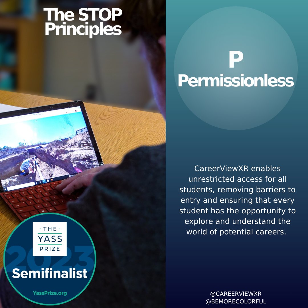 bemorecolorful's tweet photo. And last but not least, we're sharing how our work with #CareerViewXR embodies the final @YassPrize #STOPPrinciple, Permissionless! ๐ Matt and Karen are having a wonderful time in Miami this week learning with fellow semifinalists! #YassPrize #STOPforEducation #Edtech @edreform https://t.co/6QnjgD08v0