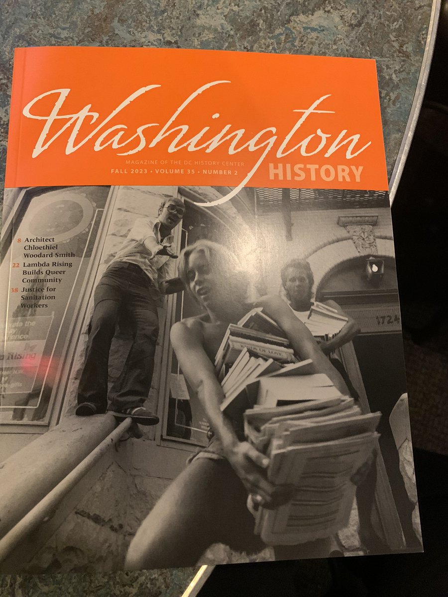 Last summer Phillip interned with the @DCHistory and today we celebrated his contribution to the latest issue of Washington History Magazine at their release party. I am incredibly proud of the work that our graduate students are doing in the field. #HU