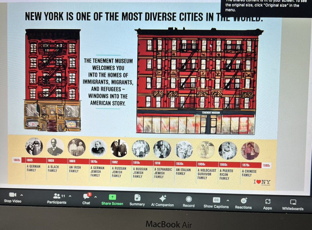 LMarenda's tweet photo. Participated in a fantastic webinar @WeAreAmericaPr1 & @tenementmuseum this evening. Can’t wait for my students to work on the Your Story, Our Story activity. Thank you to Jess & Kat! #TeacherAlwaysLearning #EveryStoryMatters https://t.co/CbCLSscAEo