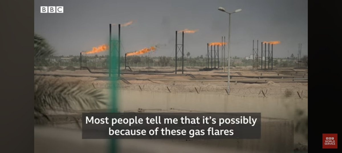 In this BBC documentary, I talk about air pollution from oil production and gas flaring that suffocates communities in Basra and Kuwait City. 

This is *man-made* pollution that can be eliminated tomorrow, if we want.

Full Video Here: youtu.be/nDmtnFV4njA?si…