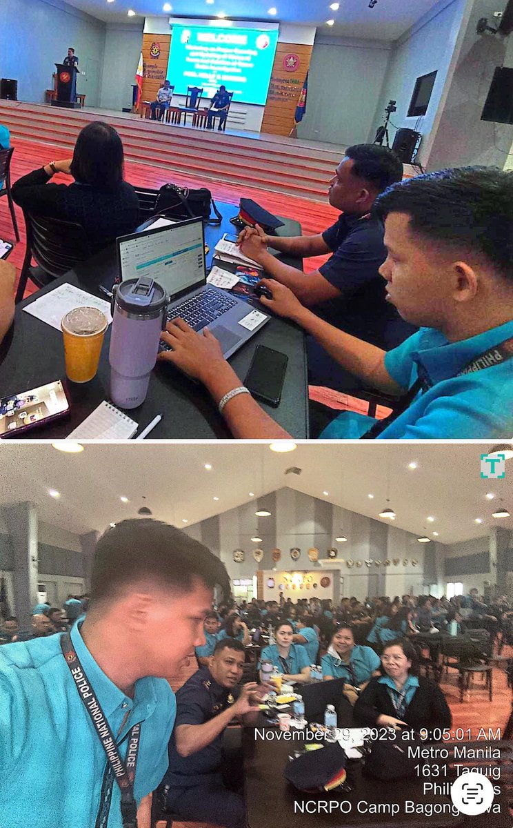 ps3_ireport's tweet photo. Eastern Police District
Mandaluyong CPS

On November 29, 2023, from 07:00 AM onwards, PCPT LOUIE C ORLAIN JR, Chief, IDMS, together with the CIRAS encoders of this Station, under the leadership of PCOL MARY GRACE R MADAYAG, ACOP, attended the Workshop on Proper Encoding https://t.co/oHsdlvQwXw