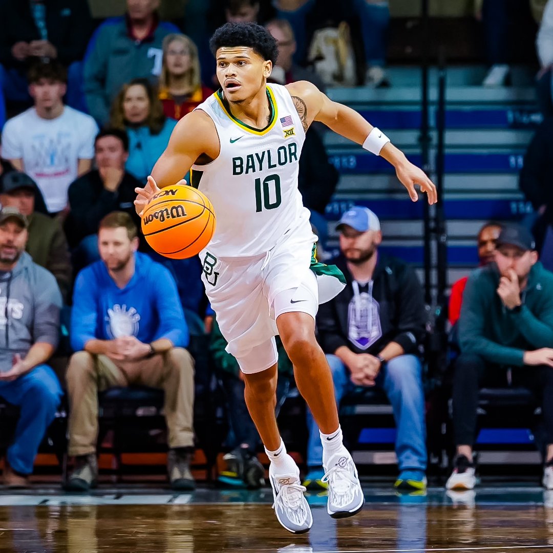 NoCeilingsNBA's tweet photo. Baylor Bears senior guard RayJ Dennis today #NBADraft 

— 14 PTS
— 5 REB
— 10 AST
— 5/8 FG
— 2/3 3P
— 2/2 FT https://t.co/clMSoZMT5Q