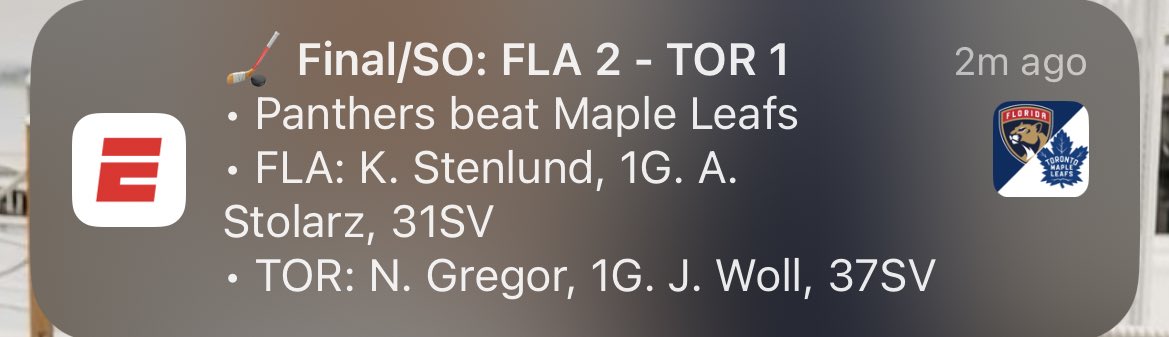 catsandmingos's tweet photo. @FlaPanthers Someone might wanna let ESPN know https://t.co/7b7OA2Yw2H