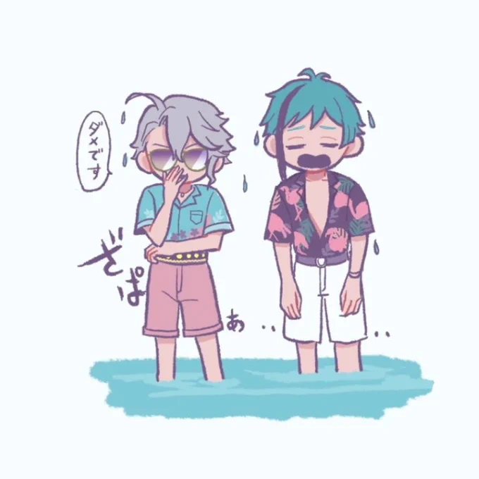 夏イベの時に描いたらくがき