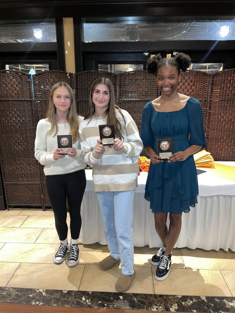 coach_dancisin's tweet photo. 2023 JV 🏆 
MVP- Hailey Trimarco
MIP- Abby Mukabi 
Coaches’ Award- Jess Harrer https://t.co/KtLtooCKOP