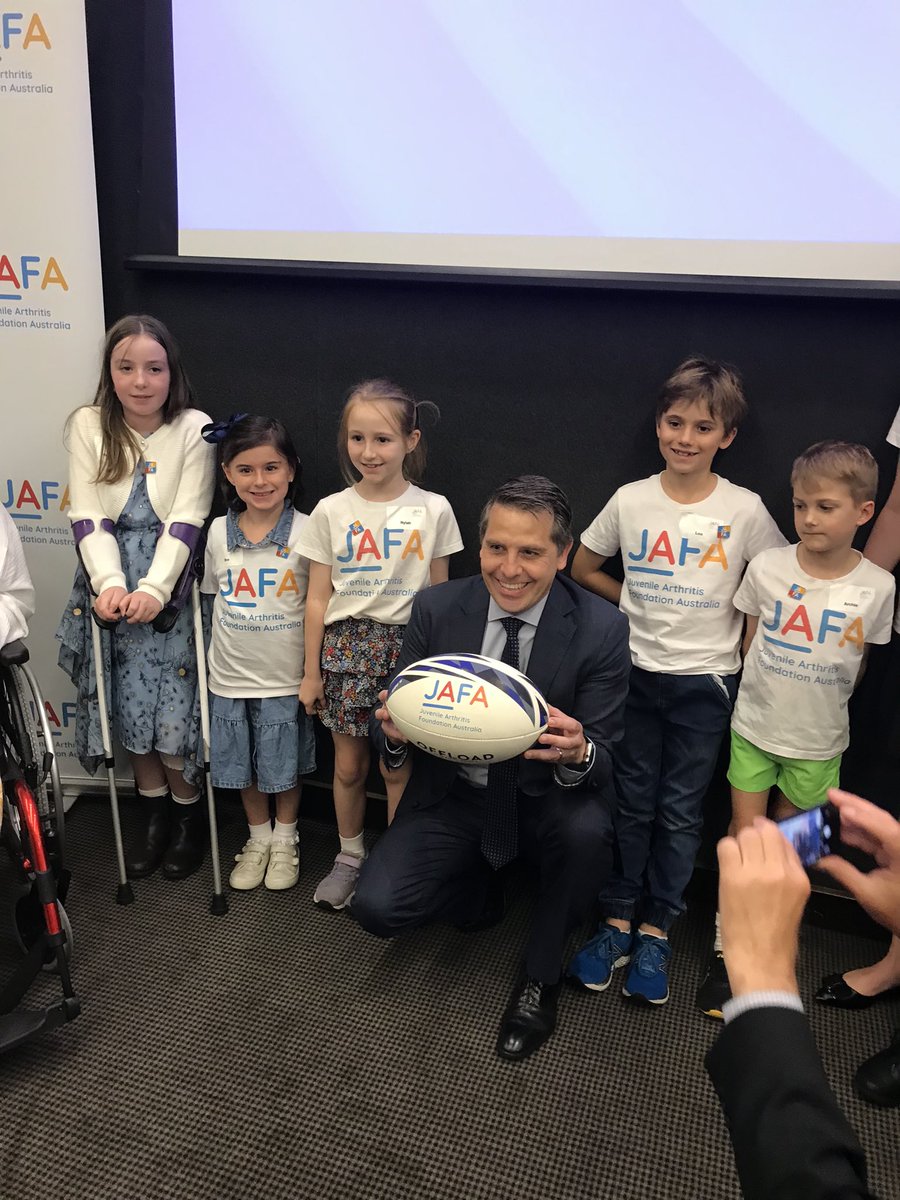 <a href="/JAFAforkids/">JAFA</a> Huge day for the <a href="/JAFAforkids/">JAFA</a> cause with findings of an Impact Study released at NSW Parliament House. 
It contextualises the huge burden for families, and the kids themselves, and thanks to MP’s inc. <a href="/RyanPark_Keira/">Ryan Park MP</a> for their time.
Nylah handed a thank you to the minister 1/2