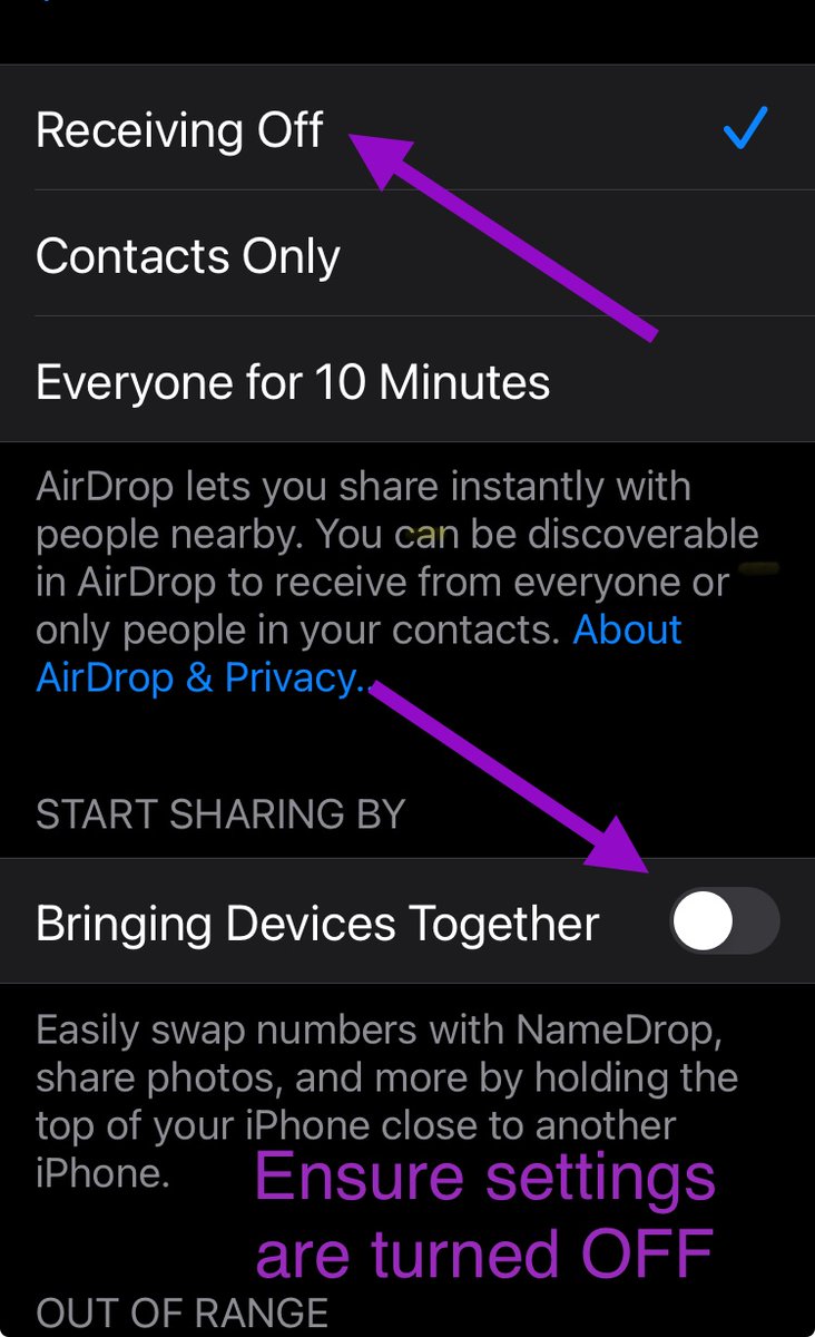 CeCe45348553's tweet image. How to turn off iPhone's new NameDrop feature, the iOS 17 function authorities are warning about. #namedrop #privacyissue