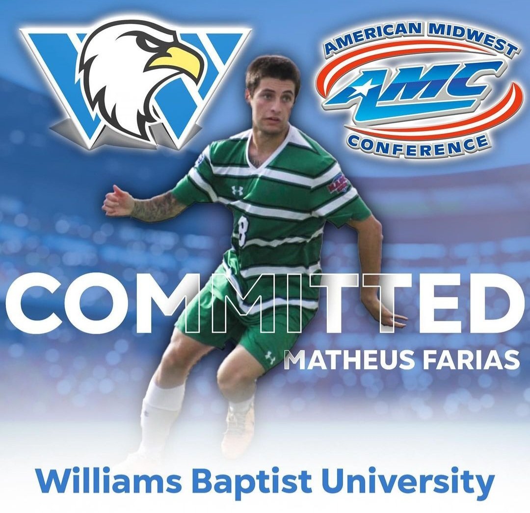 Congratulations to sophomore Matheus Farias on his commitment to continue his soccer career at Williams Baptist University! Can't wait to watch you at the next level!